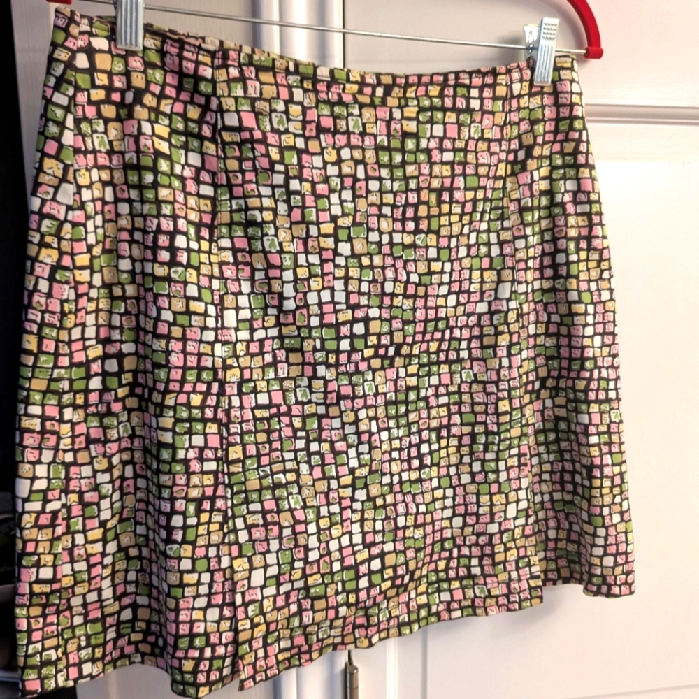 Harold's Multicolor Mosaic Pattern Sport Skort- SZ 12